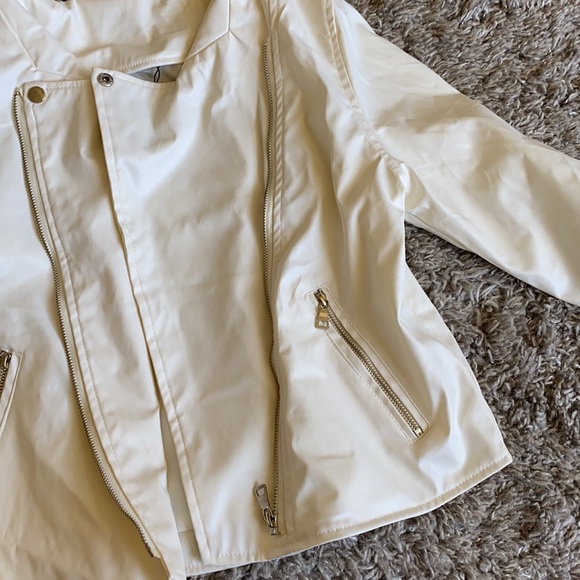 White Leather Jacket - Picture 2 of 2
